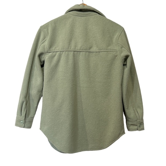 Joie Boyfriend Shacket Sage Green Medium Blogger Favorite Button Down Jacket - Picture 6 of 8